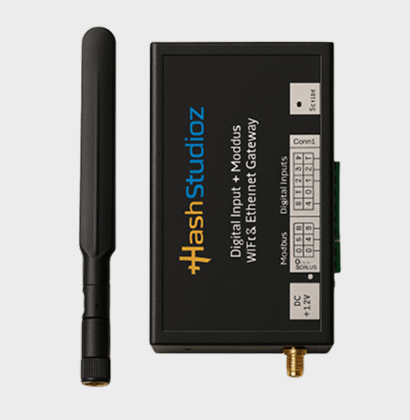 Modbus RS485 – Ethernet Gateway with WiFi & Digital Input