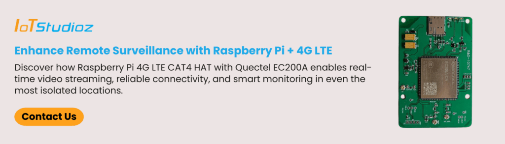 Enhance Remote Surveillance with Raspberry Pi + 4G LTE