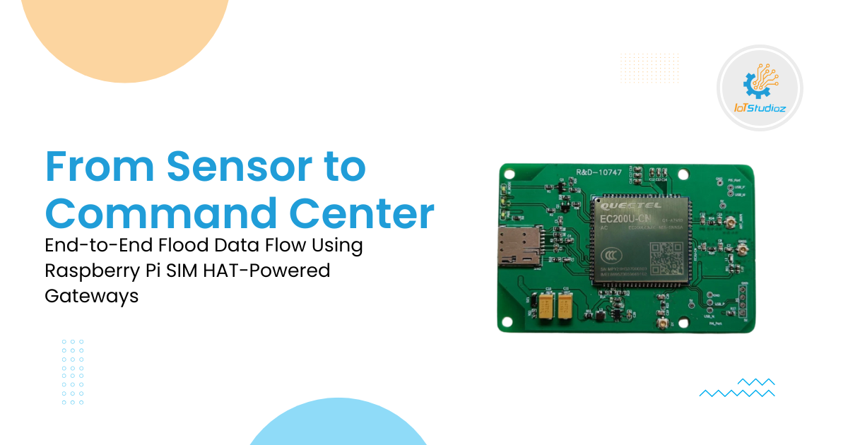 From Sensor to Command Center End-to-End Flood Data Flow Using Raspberry Pi SIM HAT-Powered Gateways
