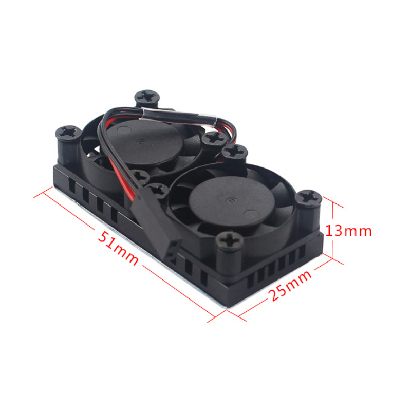 Double Fans Radiator for Raspberry Pi 3