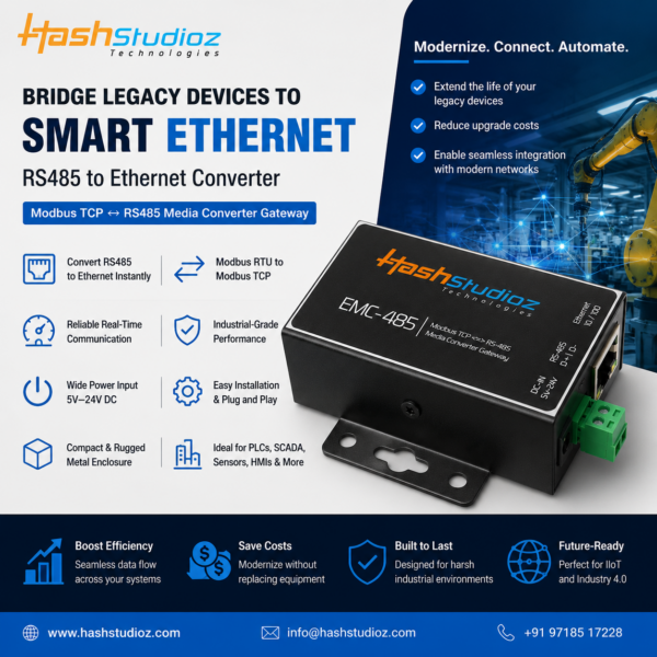 RS-485 to Ethernet Converter - India’s Most Affordable, High-Performance Device