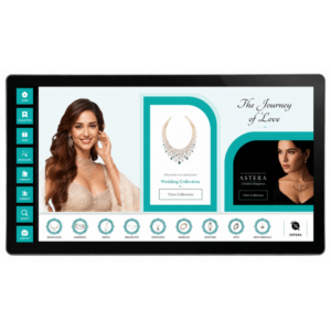 55" Horizontal Wall Mount Interactive Kiosk