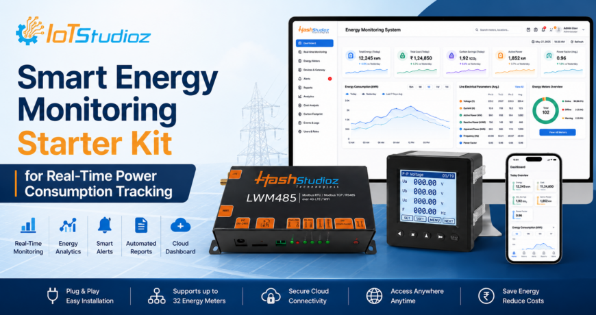 Smart Energy Monitoring Starter Kit for Real-Time Power Consumption Tracking