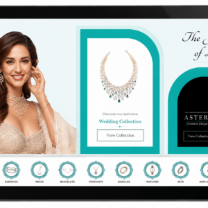 55 Horizontal Wall Mount Interactive Kiosk