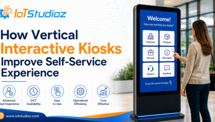 How Vertical Interactive Kiosks Improve Self-Service Experience